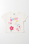 Dropped Shoulder Boxy T-Shirt White