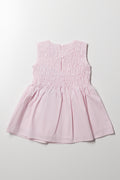 Smocked Dress Pink (3)