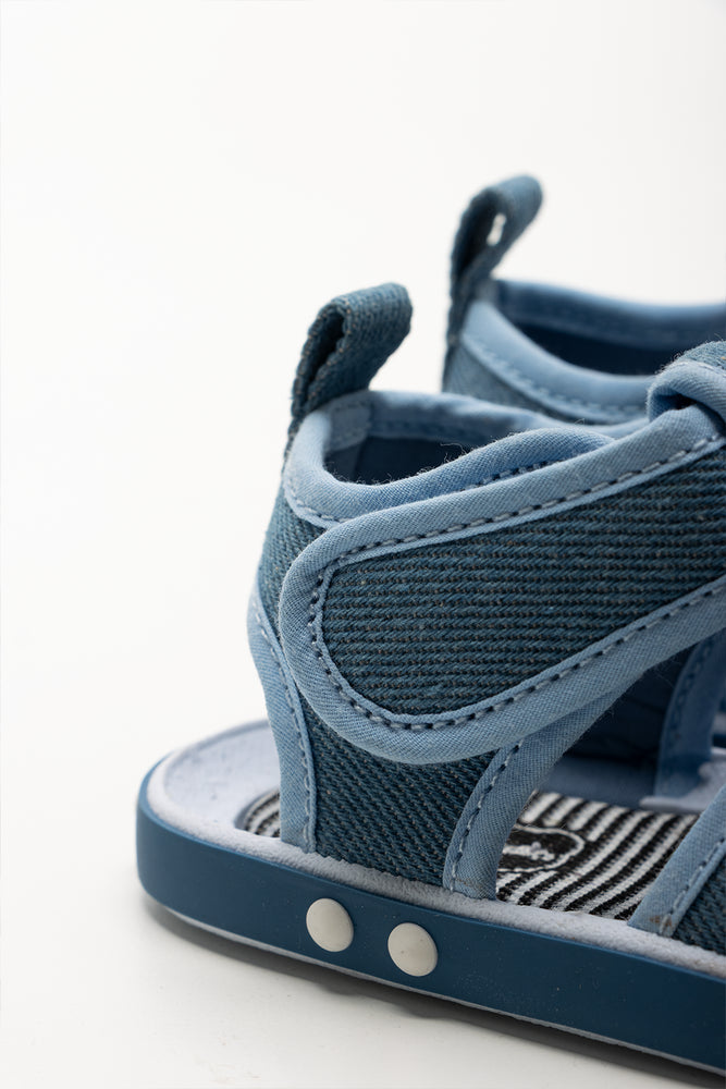 Denim Foxing Sandals Blue (3)