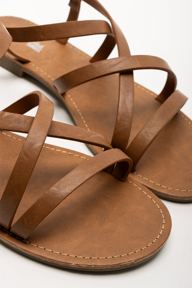 Strappy Sandals Tan (2)