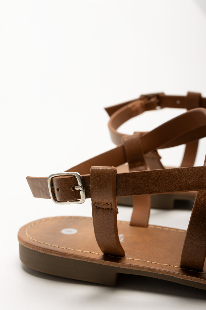 Strappy Sandals Tan (3)