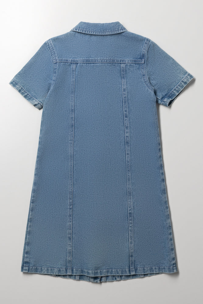 Lilo And Stitch Utility Denim Dress Blue (2)