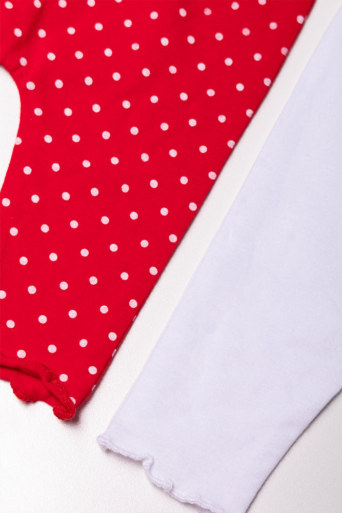 2 Pack Leggings Red And White