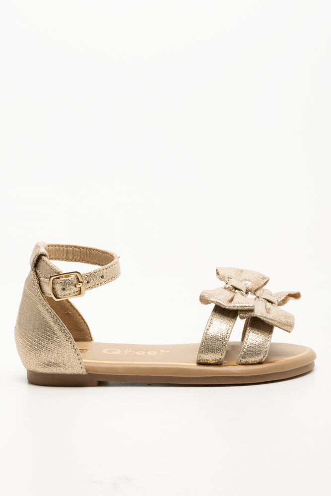 Bow Sandals Gold (1)