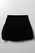 Denim Bubble Skirt Black