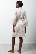 Animal Print Satin Gown Natural (3)