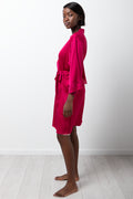 Satin Gown Dark Pink (1)