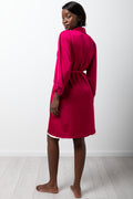 Satin Gown Dark Pink (2)