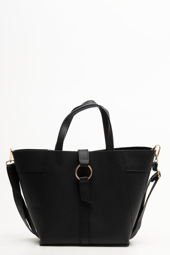 Mini Tote Handbag Black