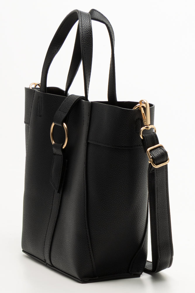 Mini Tote Handbag Black