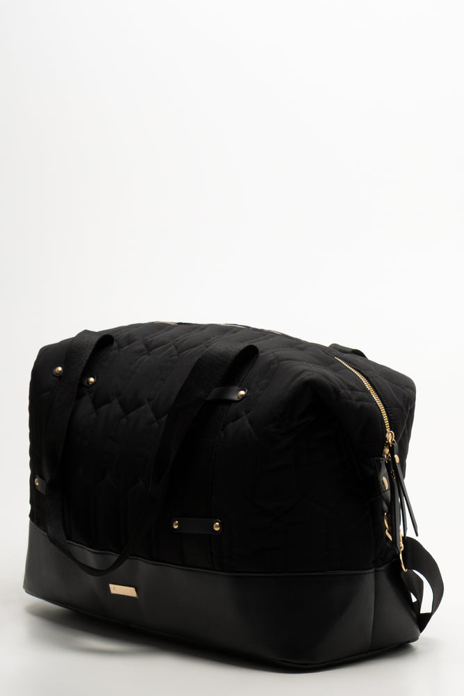 Travel Bag With Cosmetics Bag Black