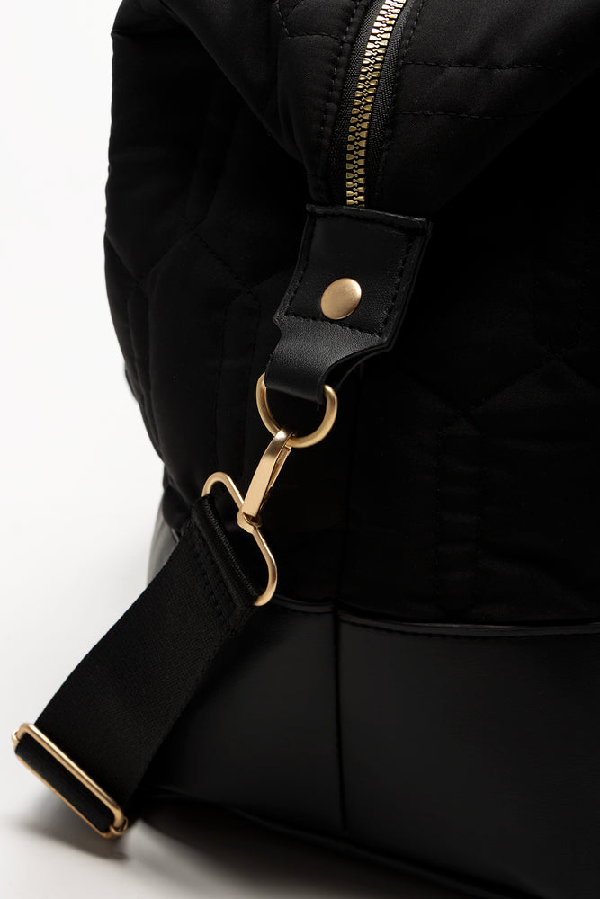 Travel Bag With Cosmetics Bag Black (5)