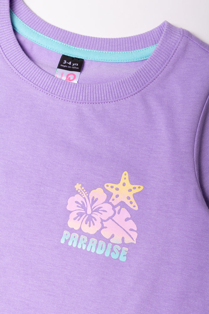 Short Sleeve T-Shirt Purple