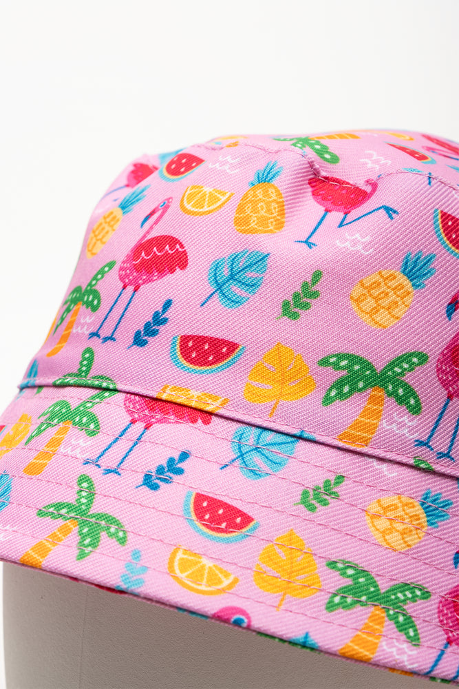 Bucket Hat And Sunglasses Set Pink (1)