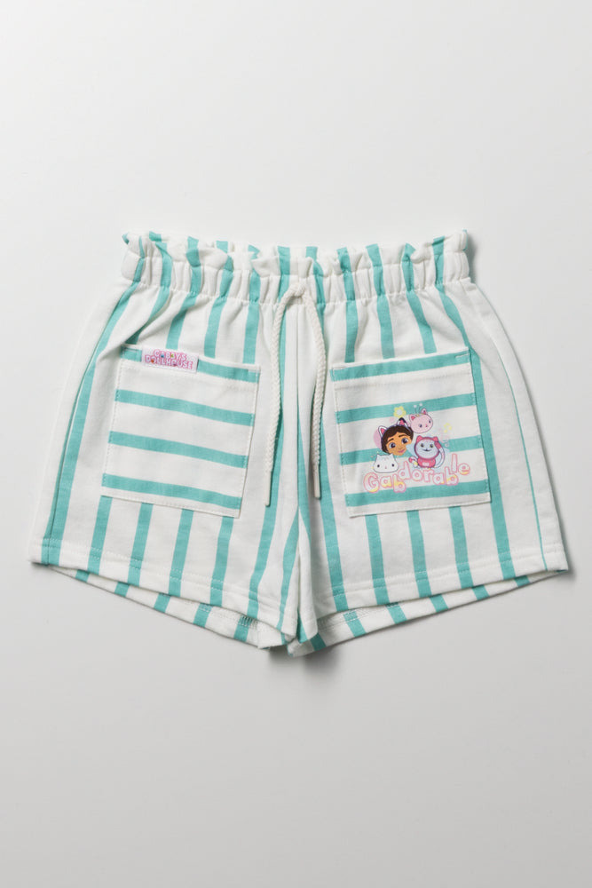 Gabby's Dollhouse Shorts Blue And White