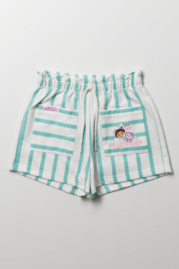Gabby's Dollhouse Shorts Blue And White