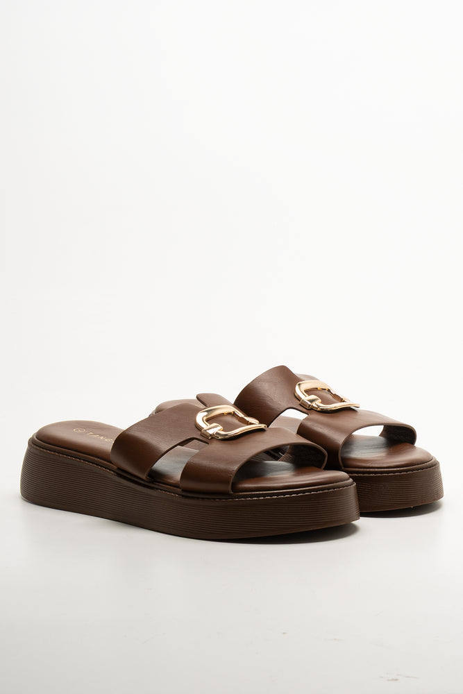 Platform Sandals Brown