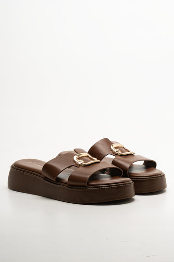 Platform Sandals Brown