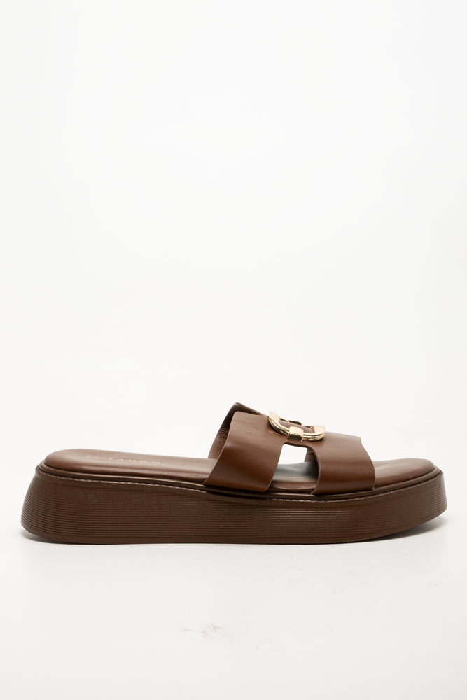Platform Sandals Brown (1)