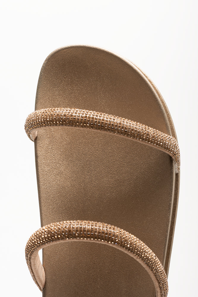 Diamante Sandals Rose Gold (4)