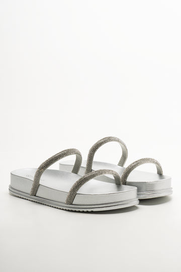 Diamante Sandals Silver