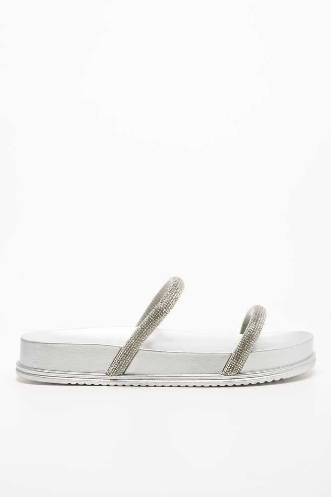 Diamante Sandals Silver (1)