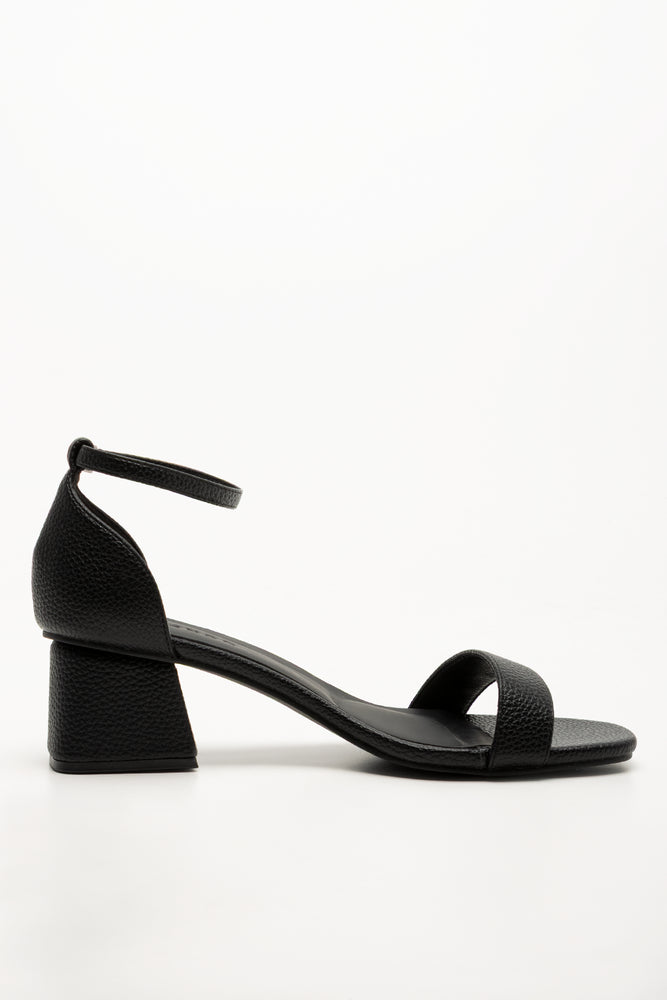 Block Heel Sandals Black