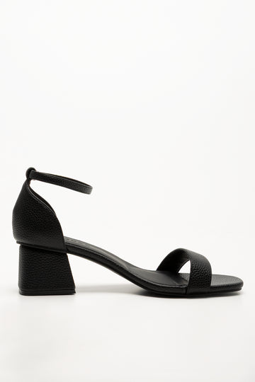 Block Heel Sandals Black