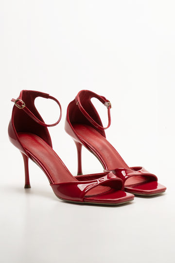 Patent Heels Red