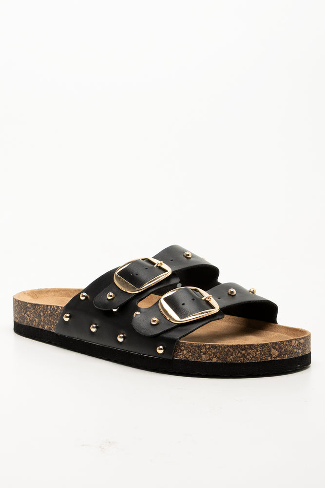 Studded Sandals Black
