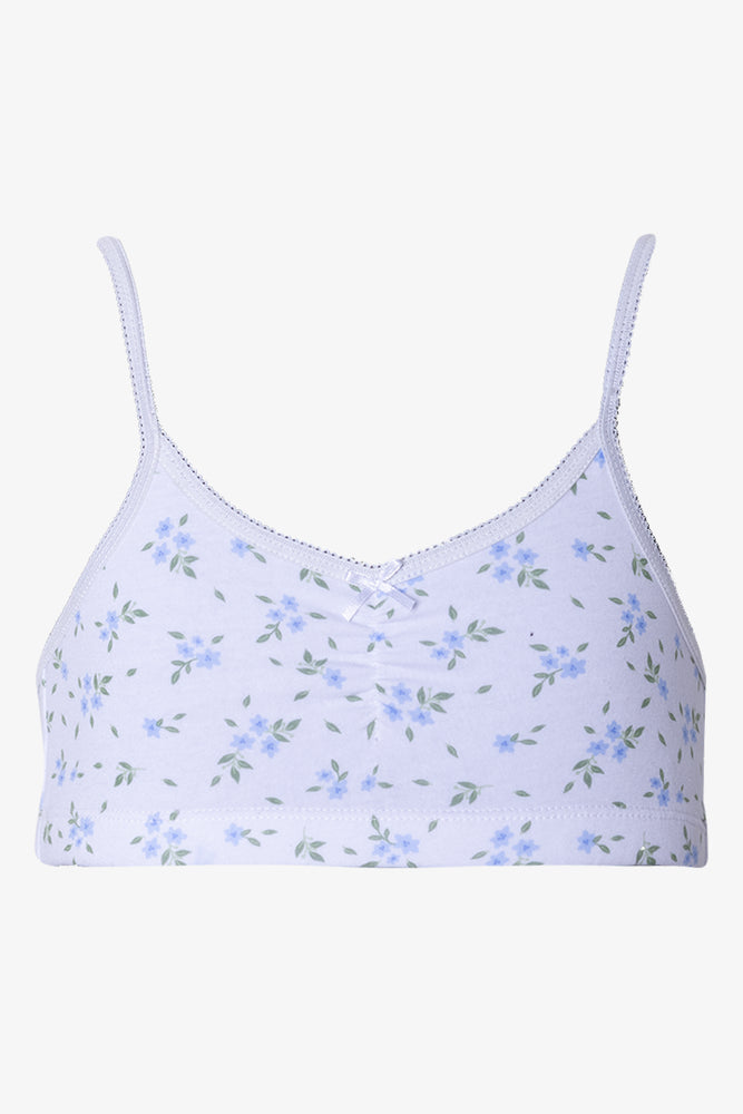 2 Pack Cotton Bras Blue