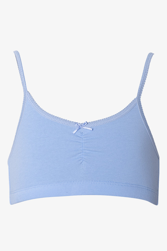 2 Pack Cotton Bras Blue (2)