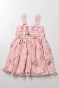 Minnie Mouse Printed Tulle Dress Pink