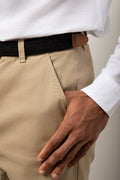 Belted Chino Shorts Natural (1)
