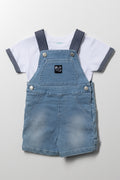 Dungaree Set Light Blue