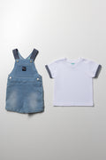Dungaree Set Light Blue (2)