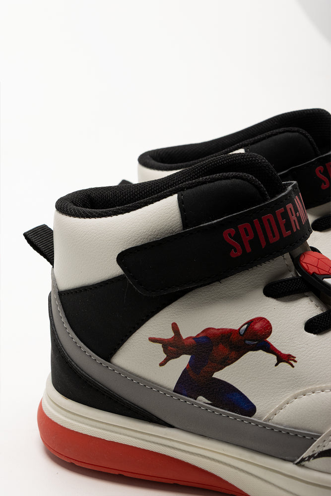 Spider-Man High Top Sneakers Black And White (3)