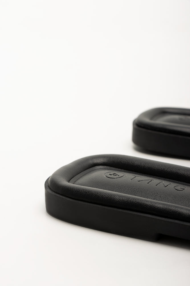 Pearl Mule Sandals Black (3)