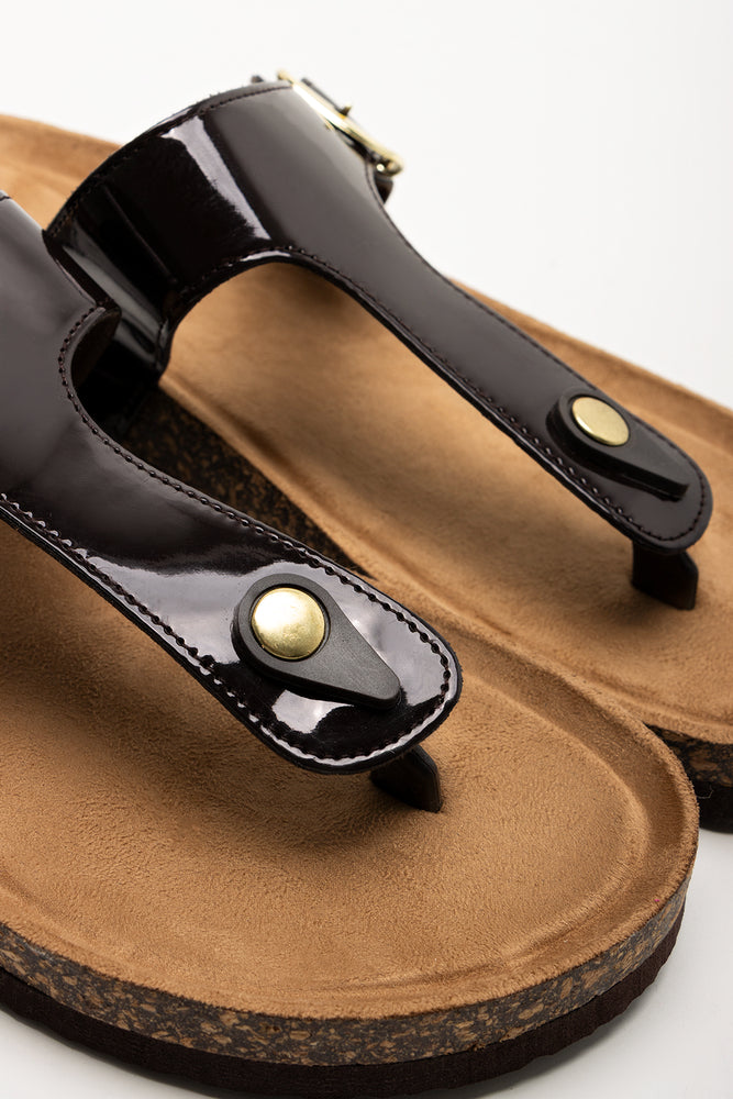 T-Bar Sandals Brown (2)