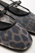 Leopard Mesh Pumps Black (2)