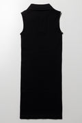 Collar Seamless Dress Black (2)
