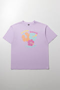 Flower Short Sleeve T-Shirt Lilac