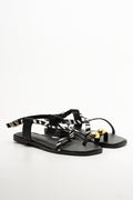 Toe Post Sandals Black