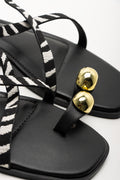 Toe Post Sandals Black (2)