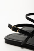 Metal Trim Thong Sandal  Black (3)