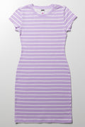 Stripe Bodycon Dress Lilac