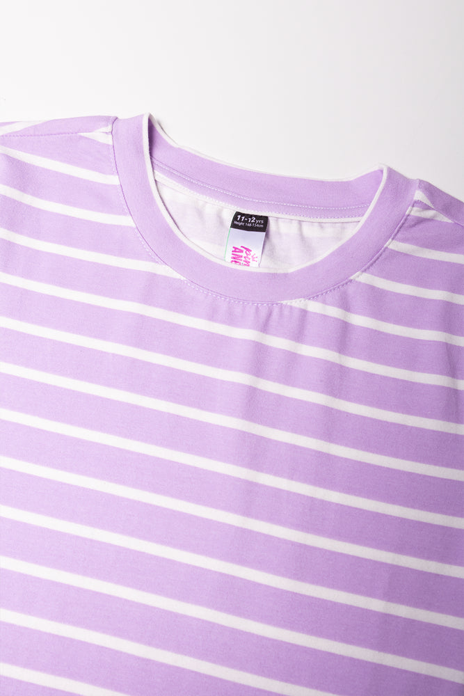 Stripe Bodycon Dress Lilac