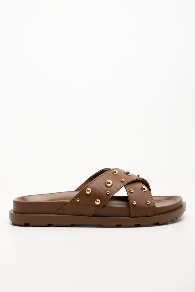 Cross Over Sandals Brown
