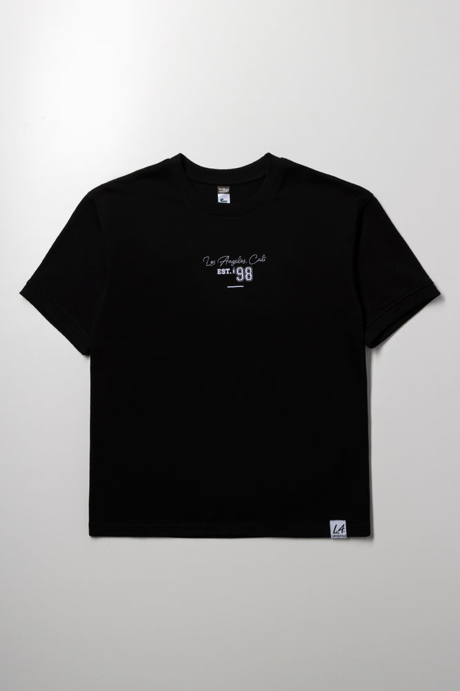 Boxy Short Sleeve T-Shirt Black