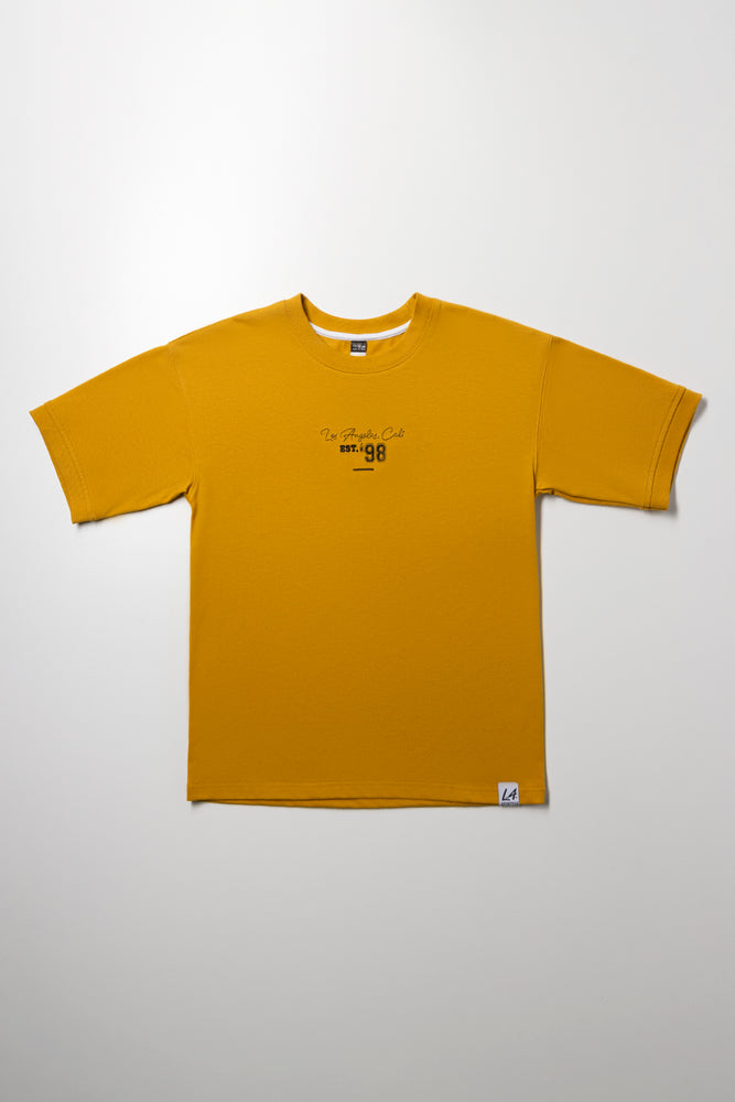 Boxy Short Sleeve T-Shirt Yellow